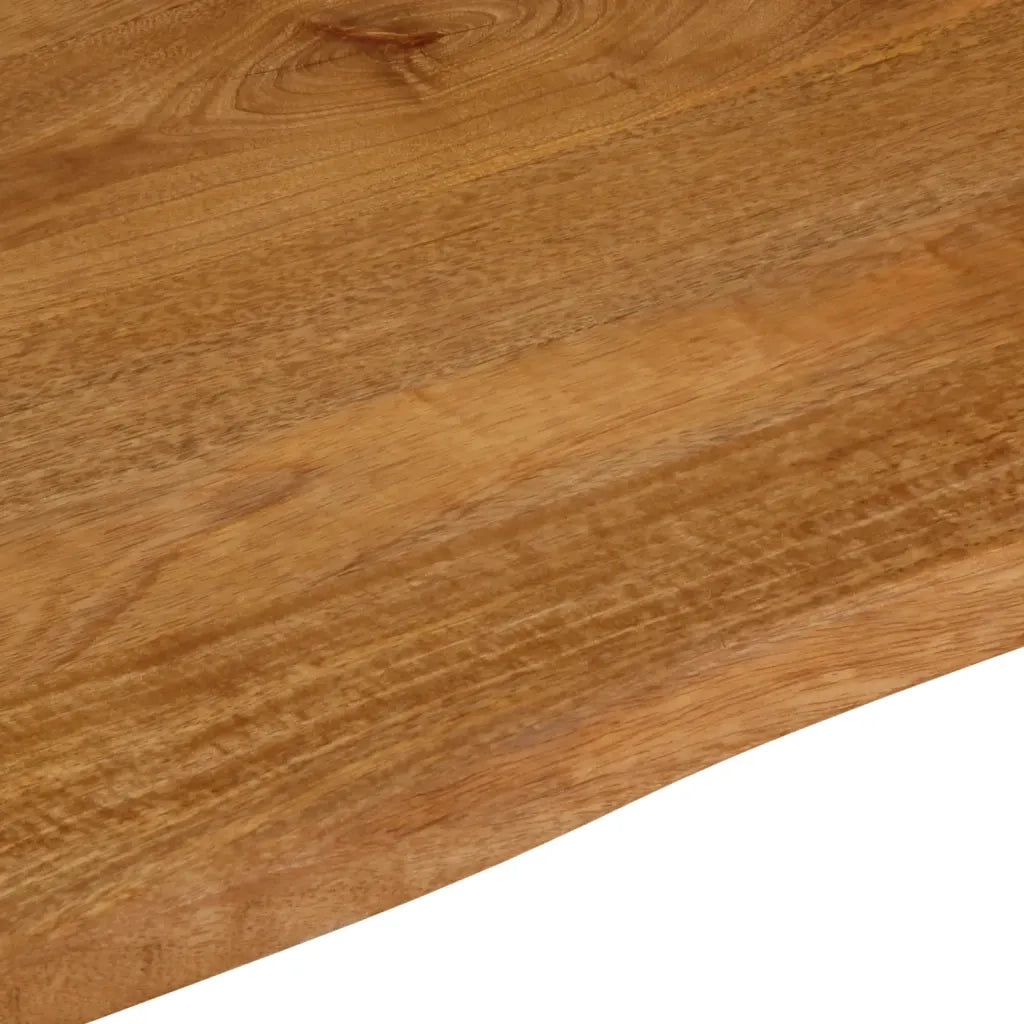 Piano Tavolo Bordi Vivi 60x60x3,8 cm in Legno Massello di Mango 370594