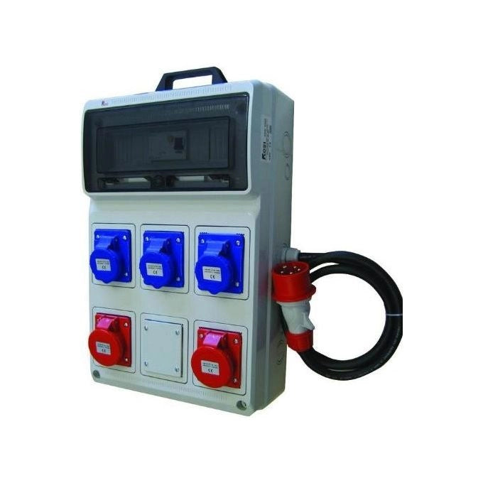 Vigor-Blinky 2242-VG Quadro di Distribuzione Secondario 220 380V in Metallo con Installazione a Vista colore Grigio