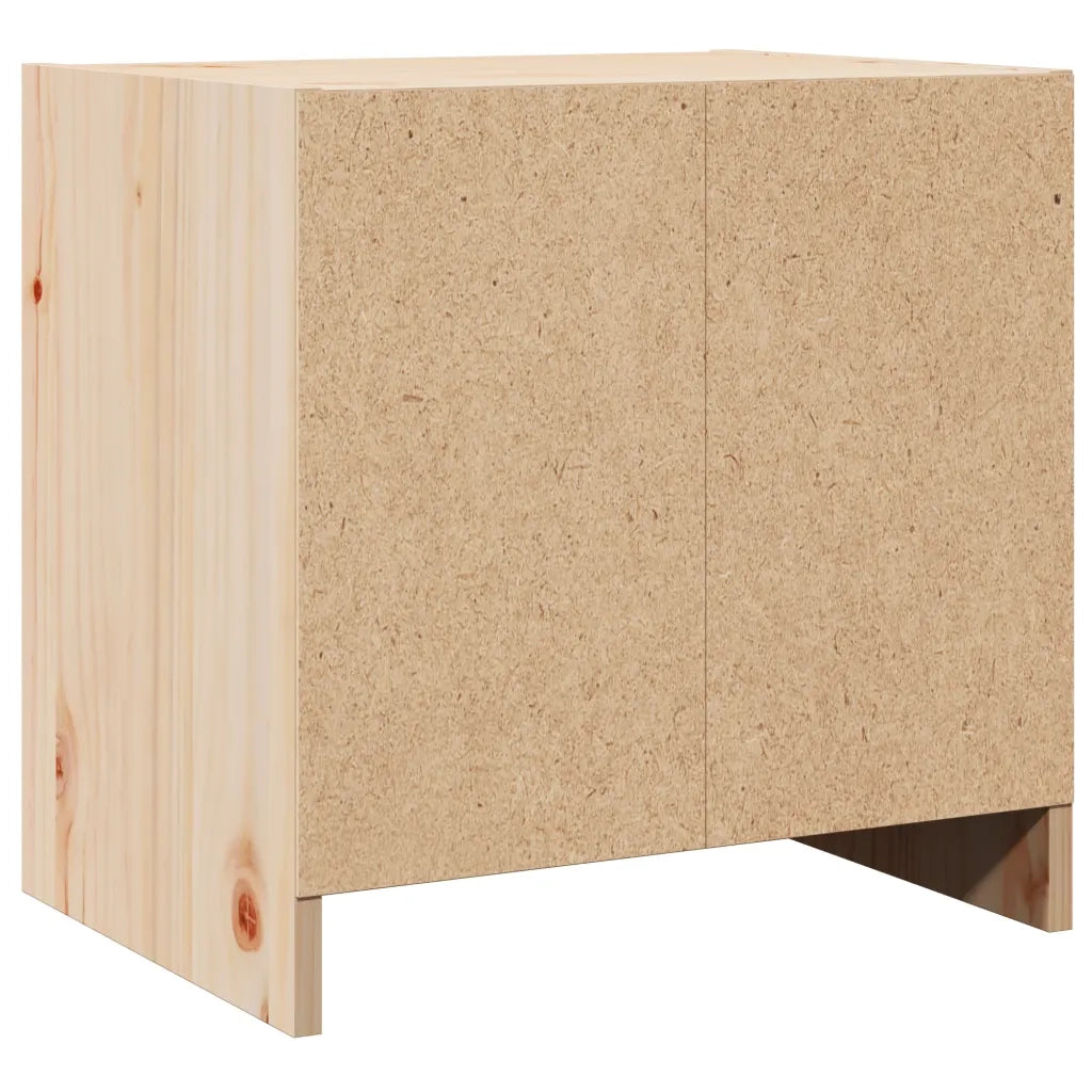 Comodino 40x30,5x40 cm in Legno Massello di Pino 808113