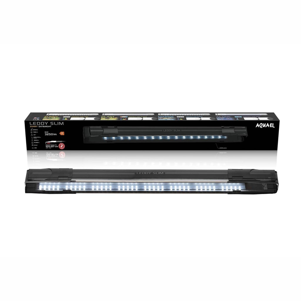Aquael Leddy Slim Sunny Day&Night 36W 100-120cm - plafoniera LED 7000°K per acqua dolce Colore: Bianco