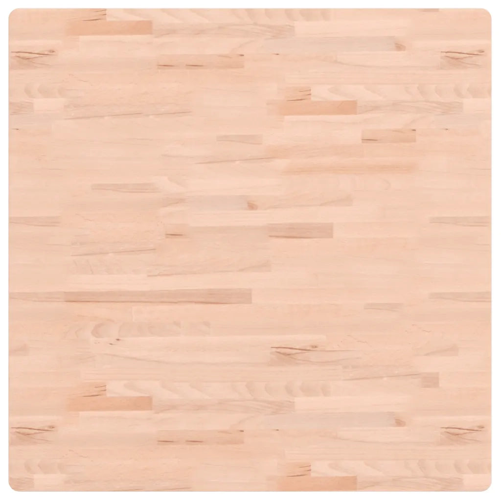 Piano per Tavolo 90x90x1,5 cm Quadrato Legno Massello di Faggio 355953