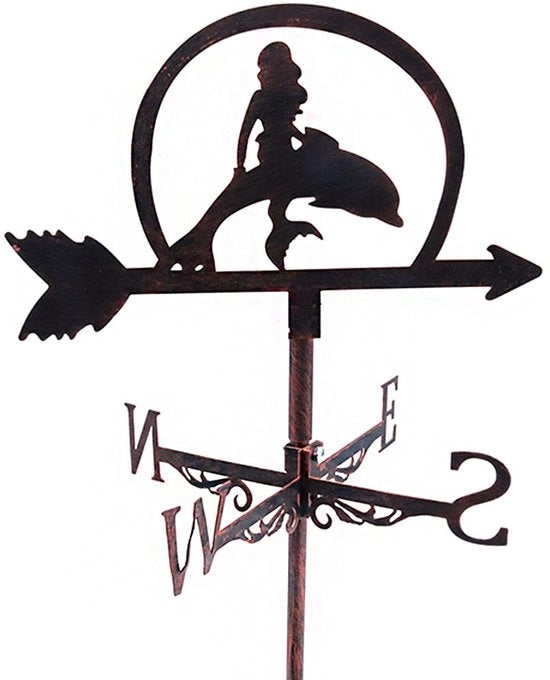 Osservatore del Tempo Vintage - 50x30cm - Acciaio Inossidabile - Weerstation - Decorazione Esterna