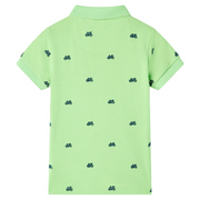 Polo da Bambino Verde Neon 104 12155