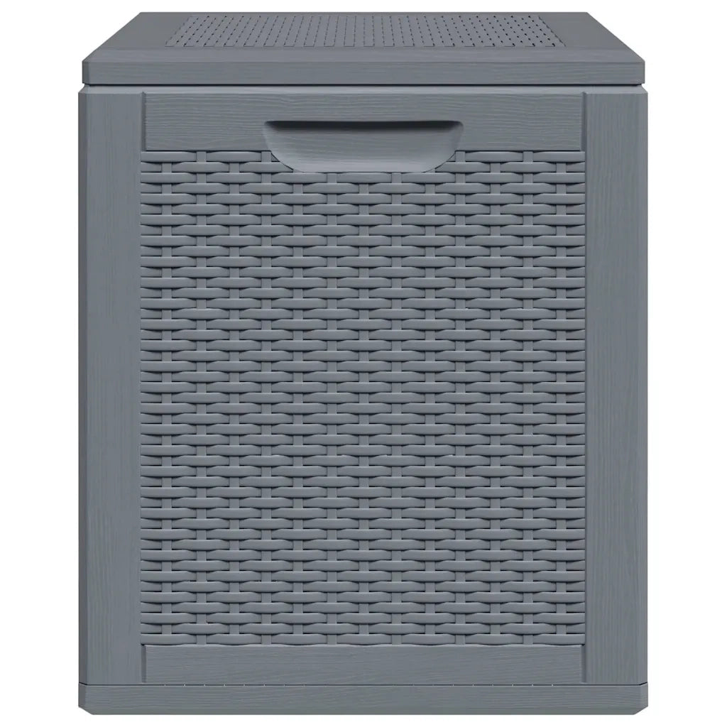 Contenitore da Giardino Grigio in Rattan PP 90 L CFW1502084