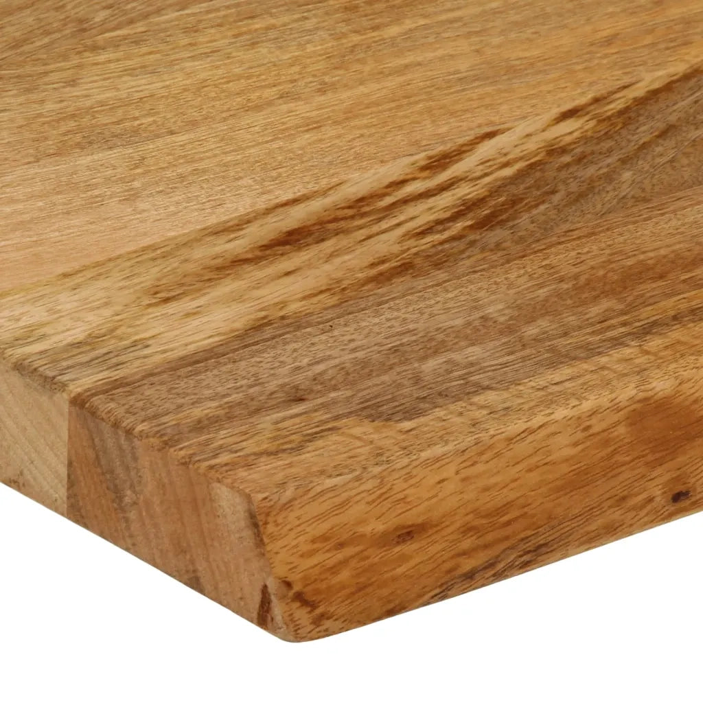 Piano Tavolo | Superficie Tavolo | Piano Scrivania Bordi Vivi 70x40x3,8 cm in Legno Massello di Mango