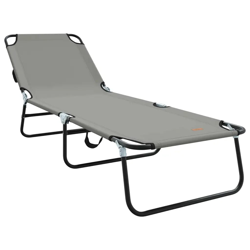 Lettino prendisole pieghevole 2 pcs Grigio 188 x 57 x 86,5 cm 42003149