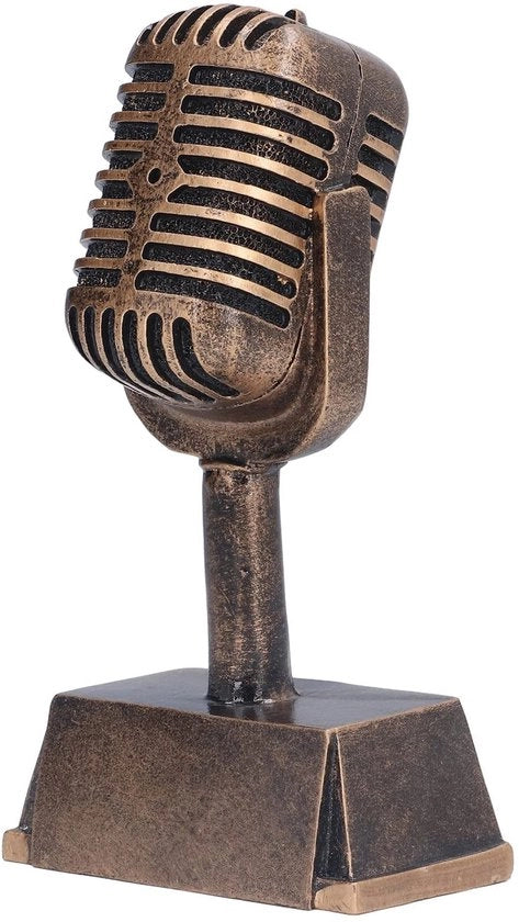 Premio Musicale Decorativo - Ideale Riconoscimento per Competizioni di Canto - Ottima Premiazione - Vernice Sintetica - Modello Ideale per Premiazioni