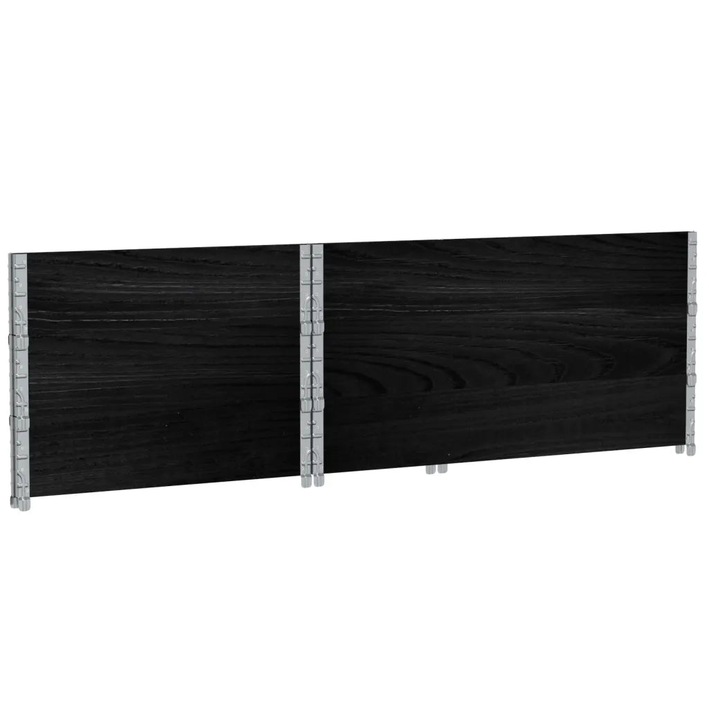 Fioriera da Giardino Nera 120x80 cm Legno Massello di Pino 3295424