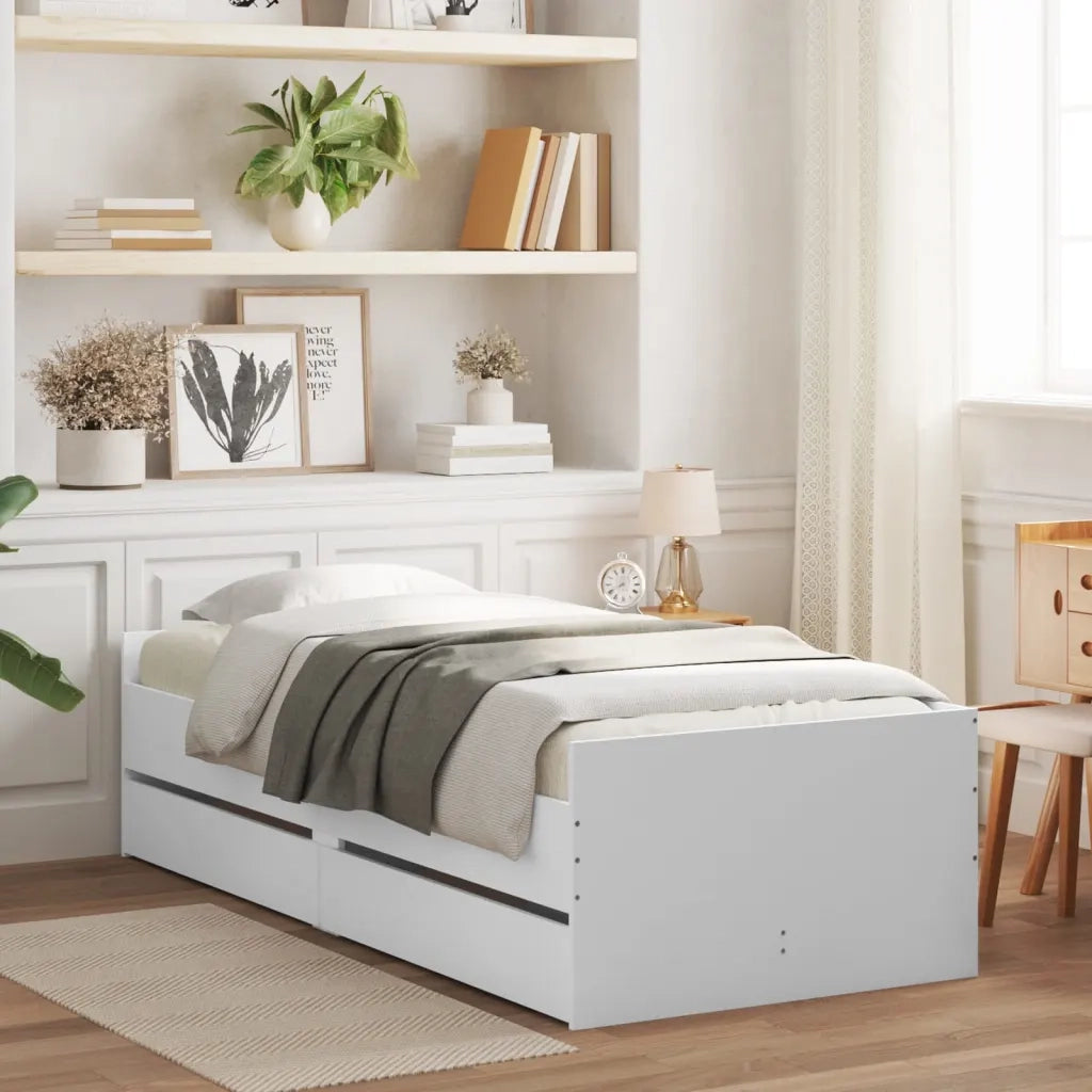 Giroletto con Cassetti Bianco 100x200 cm 3207336