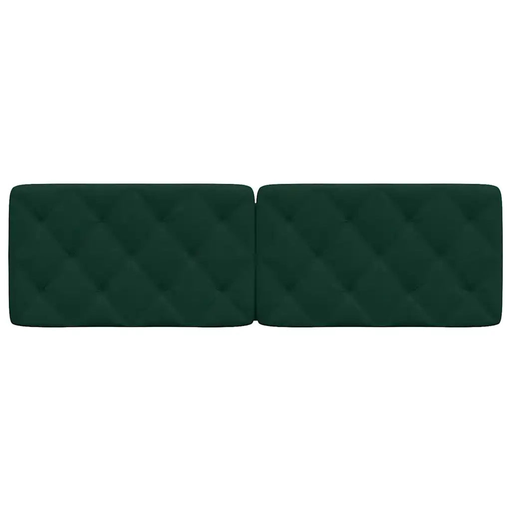 Cuscino Testiera Verde Scuro 160 cm in Velluto 374736