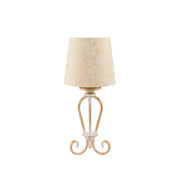 Jupiter SOFIA lampada da tavolo decorativa oro/ecru E27 15W