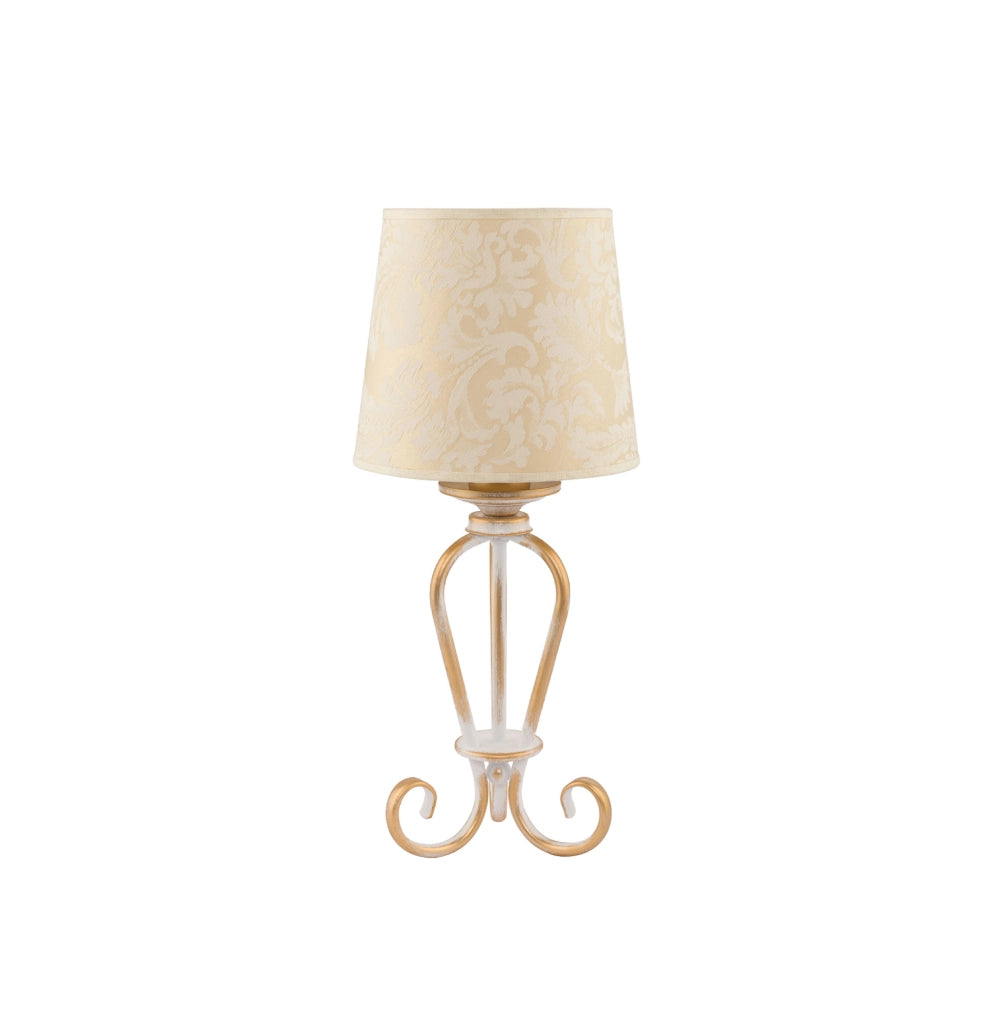 Jupiter SOFIA lampada da tavolo decorativa oro/ecru E27 15W