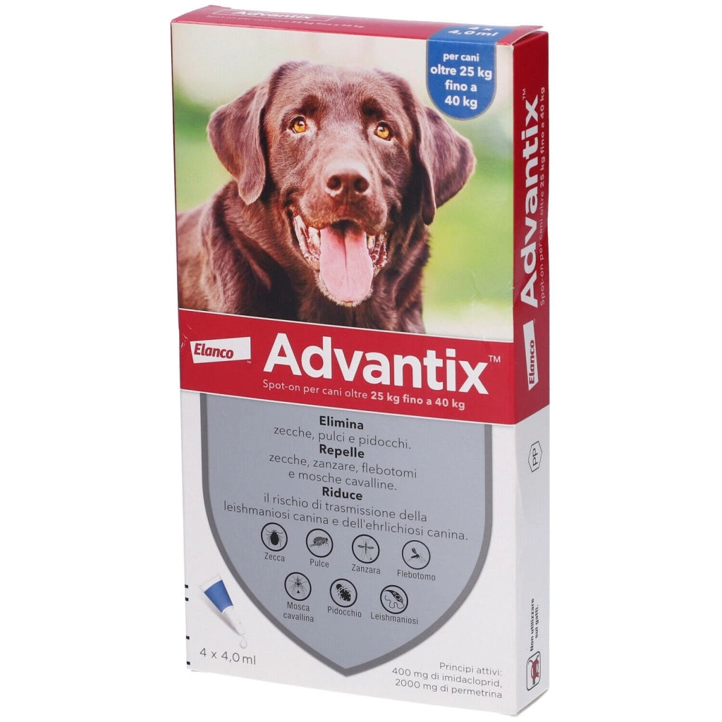 ADVANTIX SPOT ON 4 PIPETTE CANI 25-40 KG