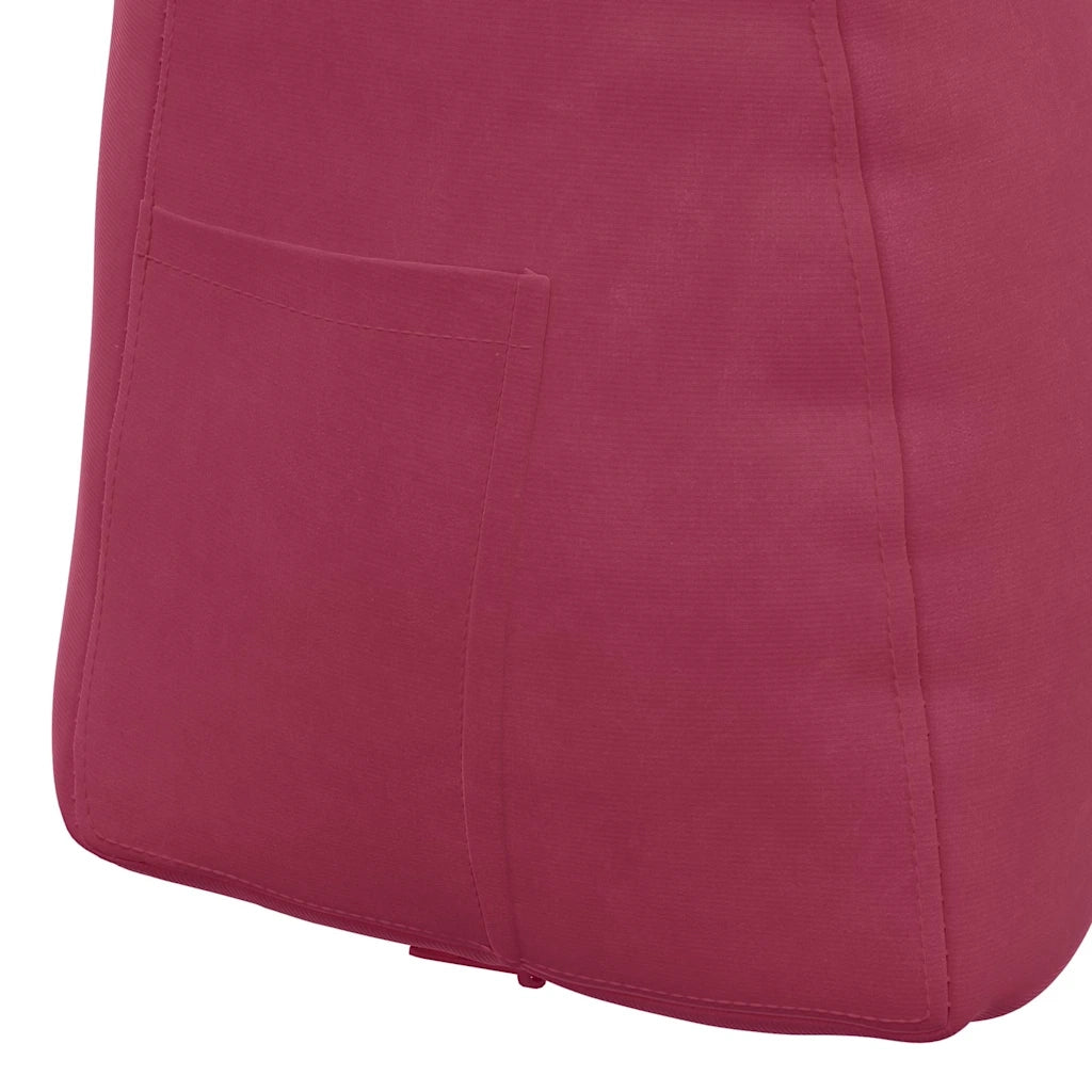 Cuscino per Schiena Rosso Vino 60 x 24 x 50 cm Velluto 42014405