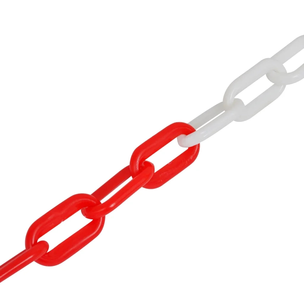 Catene di Sicurezza Traffico 2 pz Rosso e Bianco Plastica 30 m 3057524