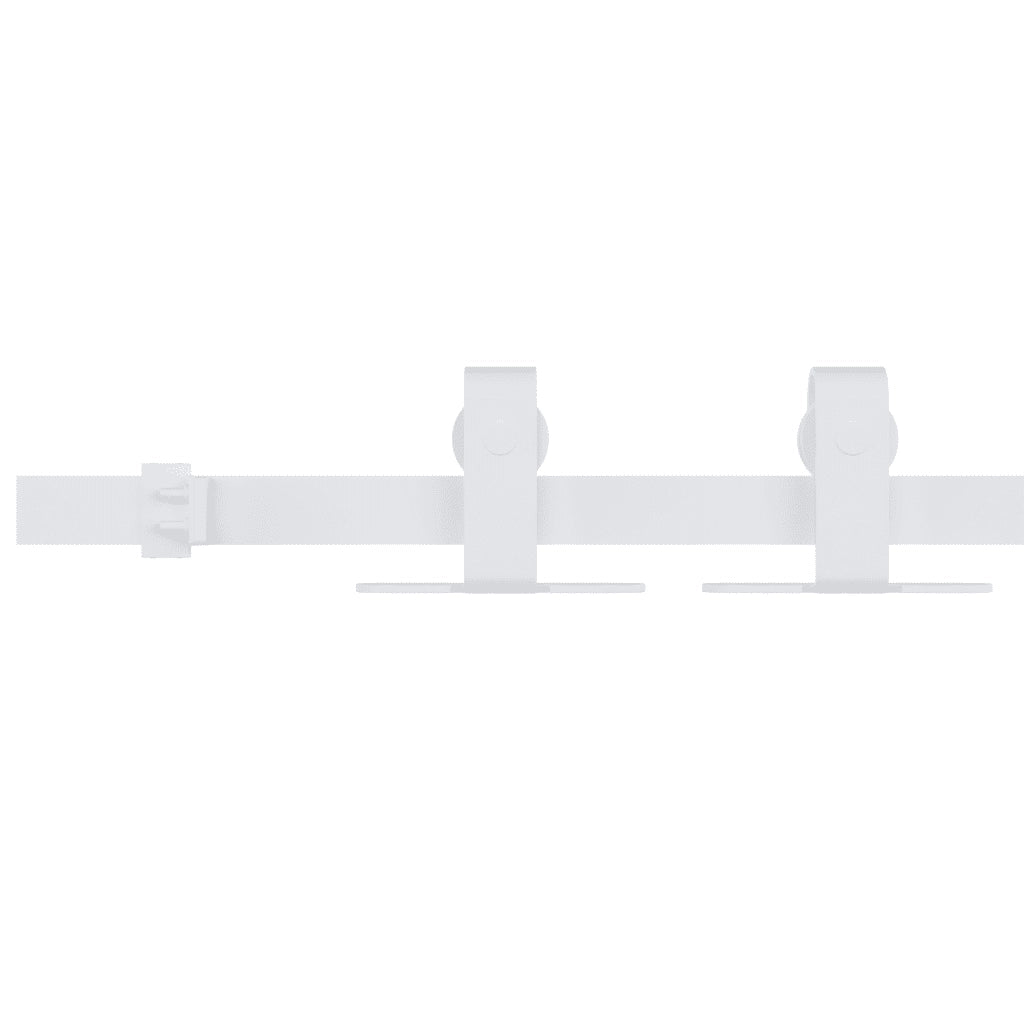 Kit Mini Anta Scorrevole in Acciaio al Carbonio Bianco 183 cm CFW3658172