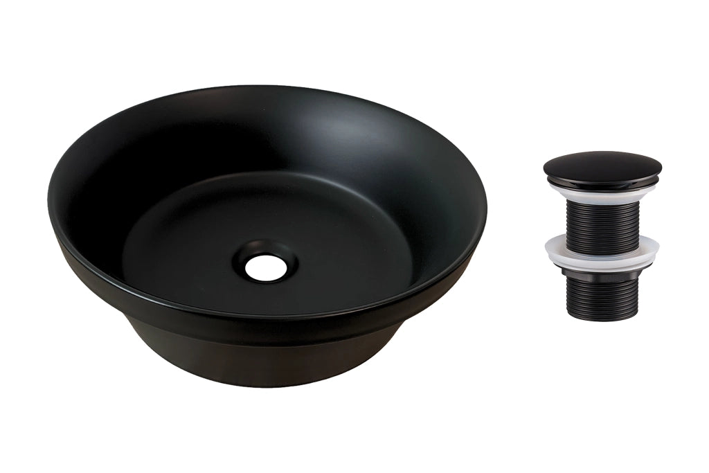 Set lavabo con tappo click-clack Lavabi da appoggio 40 x 1401 x 40 cm