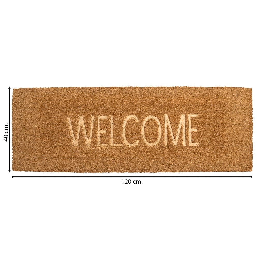 Zerbino in fibra pressata marrone 40x120