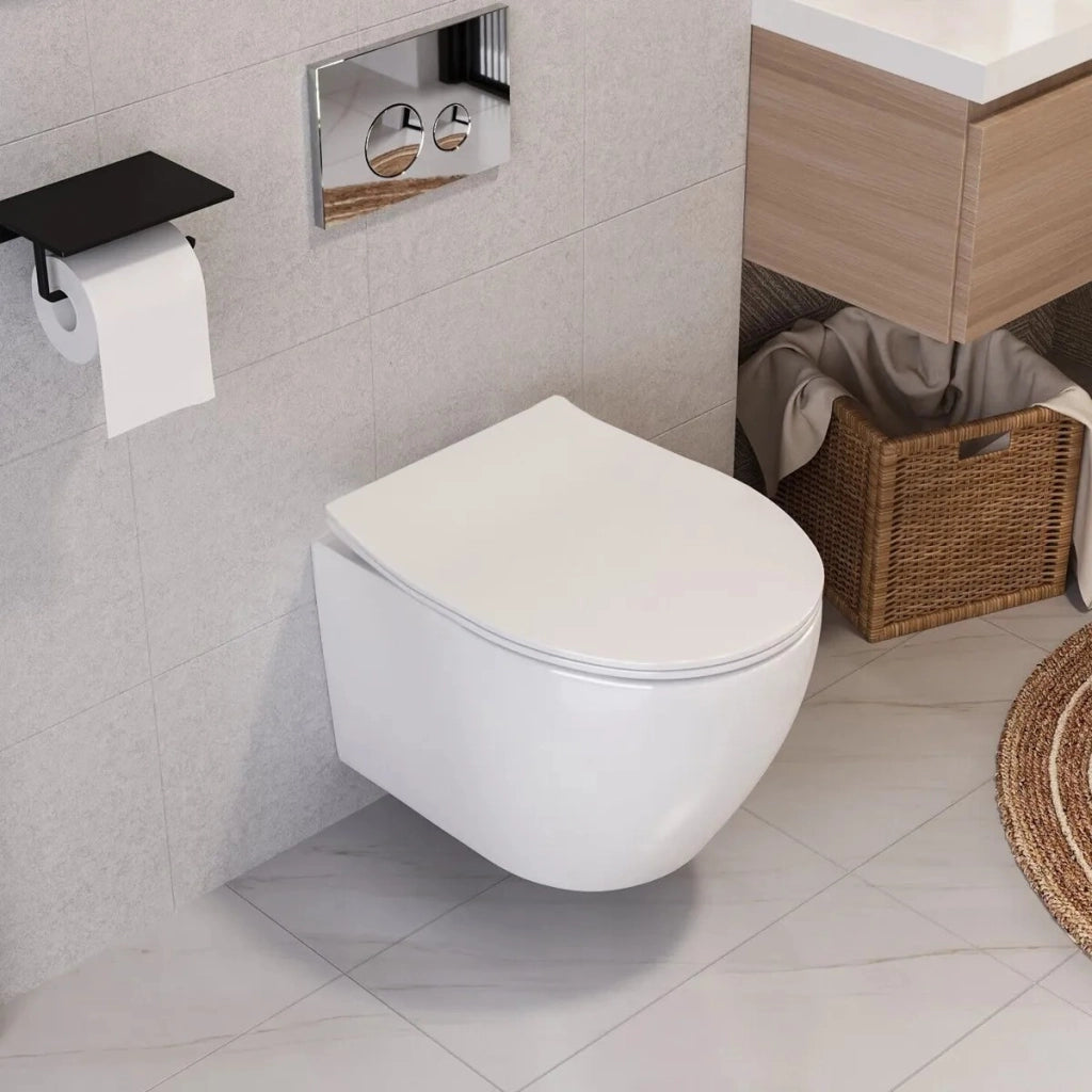 Vaso Wc Carlo Flat Mini Rimless + Carlo Mini