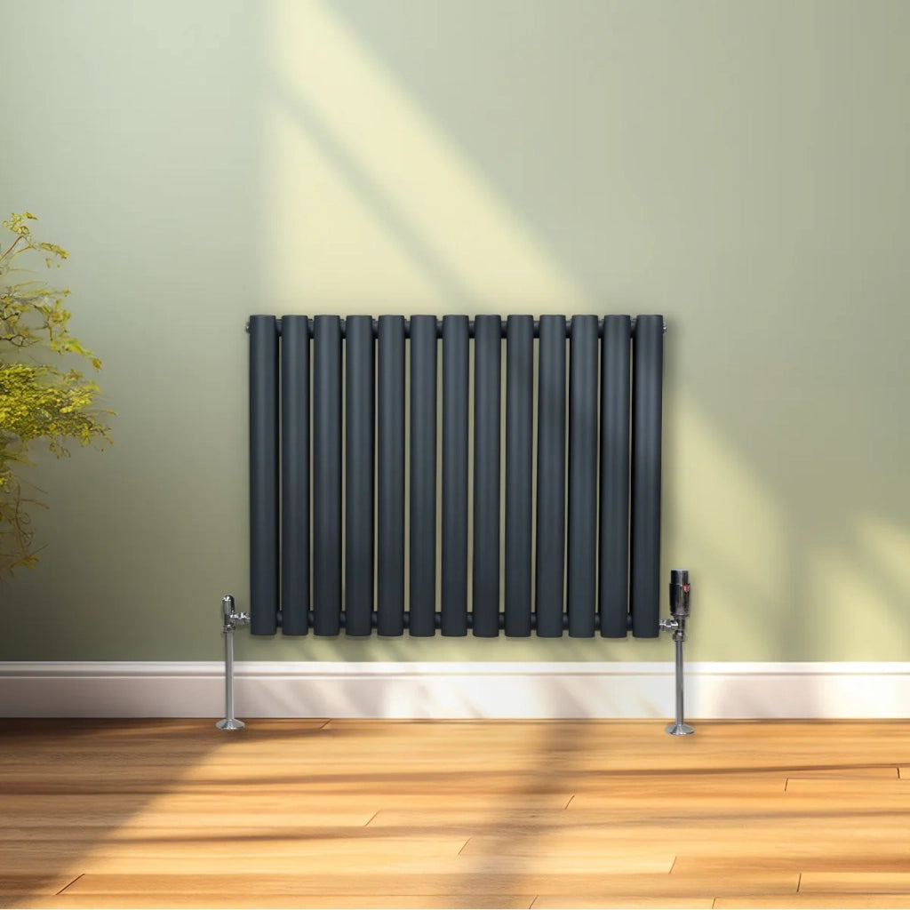 Radiatore a colonna ovale - 600 mm x 780mm - Grigio Antracite