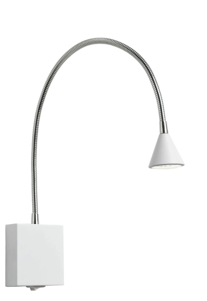 Applique da lettura Lucide Buddy LED 3W 4000K bianco/cromo