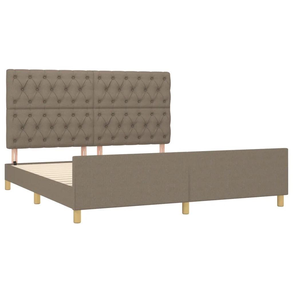 Giroletto senza Materasso Tortora 160x200 cm in Tessuto 3125312