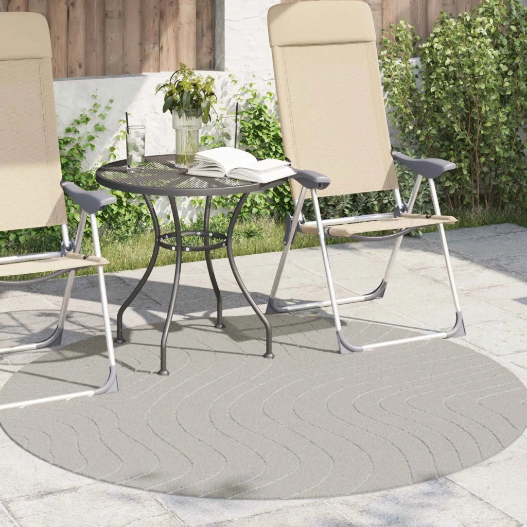 Tappeti per area | Tappeti a zone Rotondo PALMERAS Crema ? 200 CM Poliestere