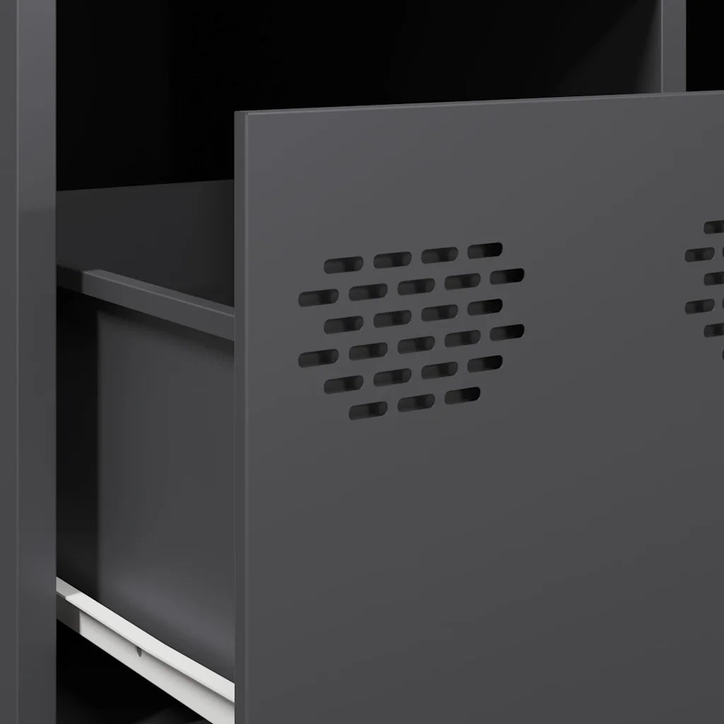 Mobile TV | Armadietto TV | Mobile Porta TV Antracite 68x50x43,5 cm in Acciaio Laminato a Freddo