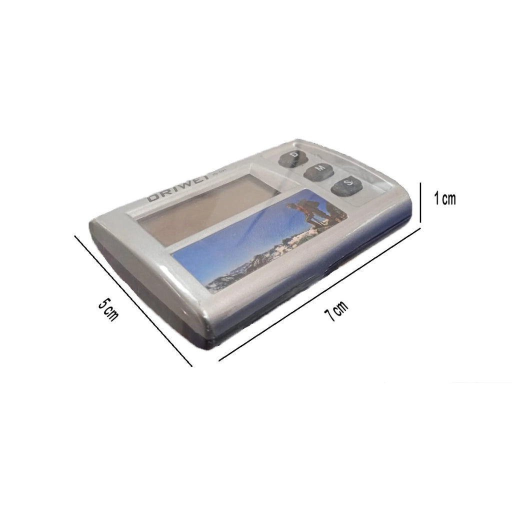MINI OROLOGIO DIGITALE LCD PORTATILE AL QUARZO PER AUTO SVEGLIA STAFFA JS-021
