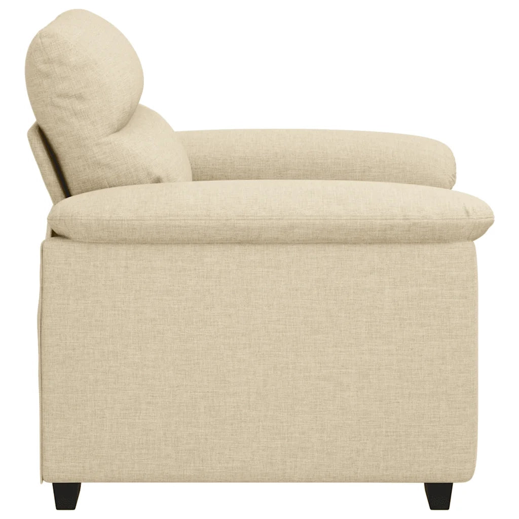 Poltrona Crema 100x81x84 cm in Tessuto 4105294