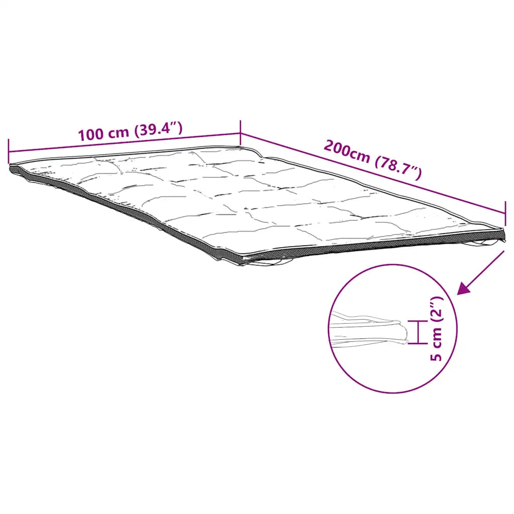 Coprimaterasso Bianco 100x200 cm 4100186