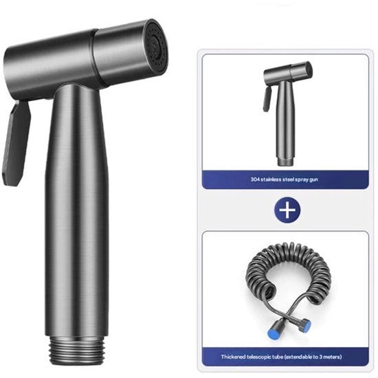 Cranio da bagno in acciaio inossidabile/douchi, doccia manuale/bidet, doccia manuale/bidet in acciaio inossidabile - grigio