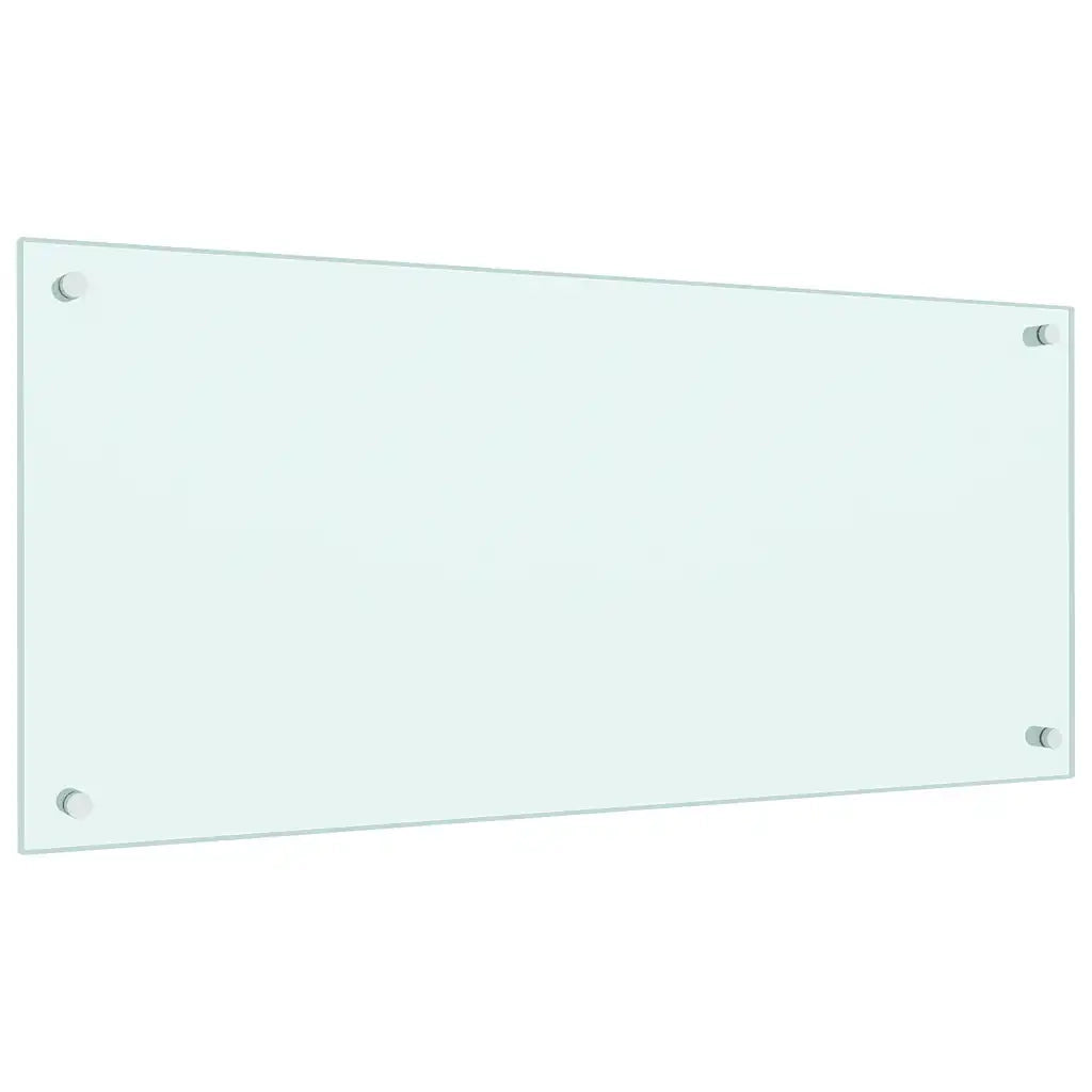 Paraschizzi per Cucina-Protezione parete cucina Bianco 90x40 cm in Vetro Temperato