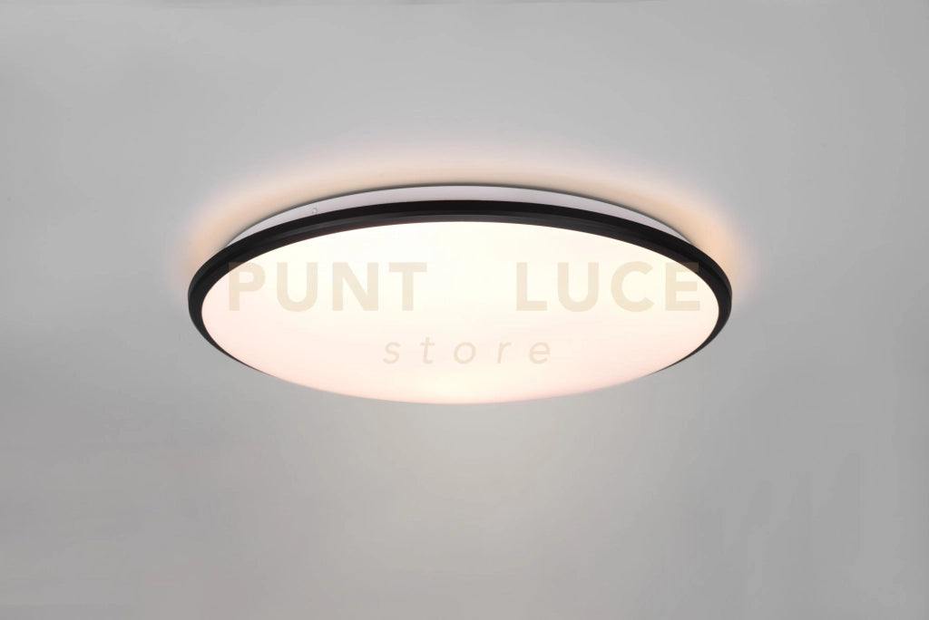 LIMBUS PLAFONIERA LED 34W 4100lm, 3000K BORDO NERO CON DIMMERAZIONE CON INTERRUTTORE D.50CM