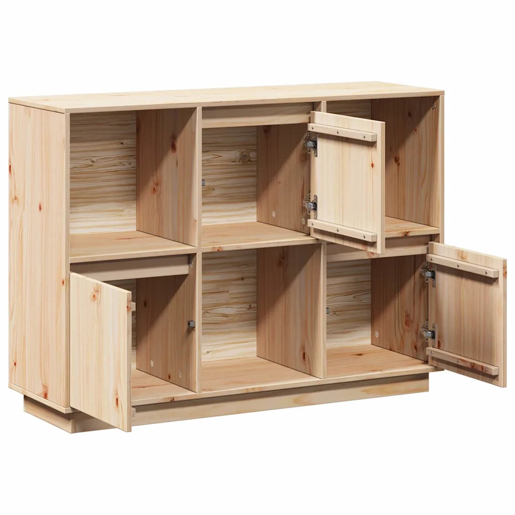 Credenza-Buffet-Armadio da cucina 110,5x35x80 cm in Legno Massello di Pino