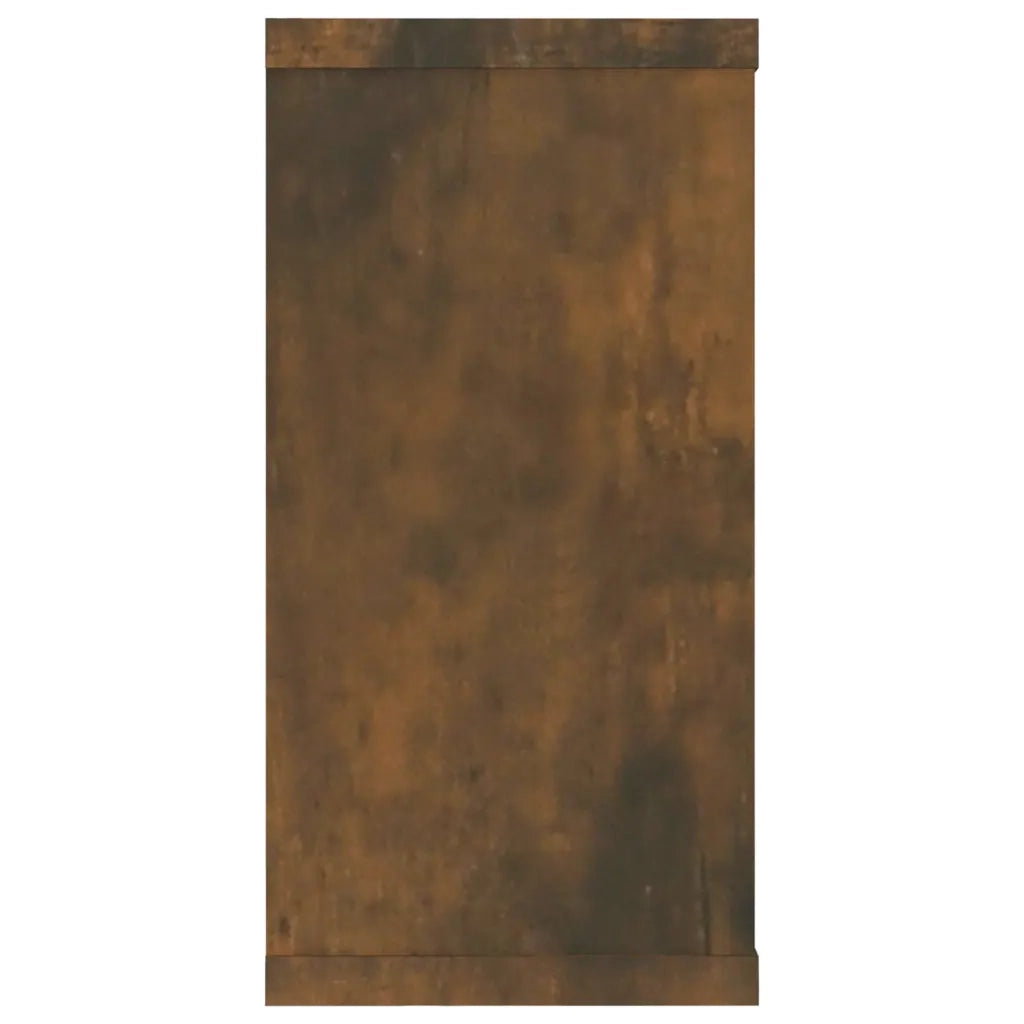 Mensole Parete Cubo 4pz Rovere Fumo 100x15x30 Legno Multistrato 815907