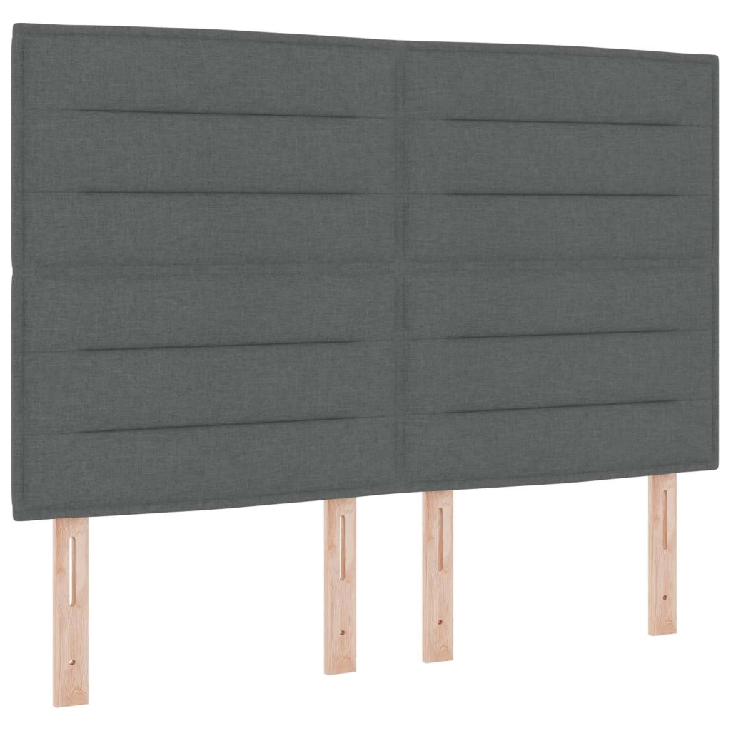 Letto Ottomano con Materasso e LED Grigio Scuro 140 x 200 cm 3457994