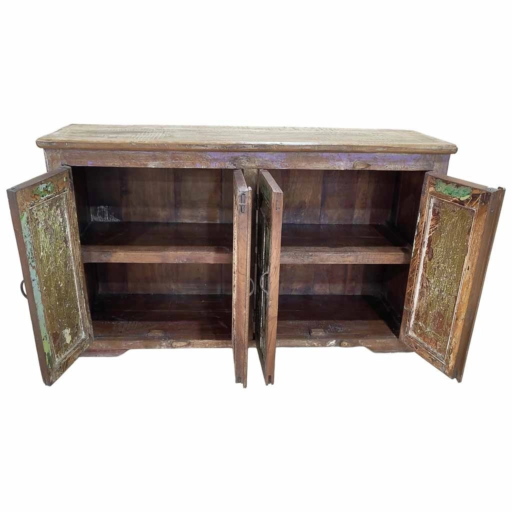 Credenza artigianale in legno 130x40x77h cm