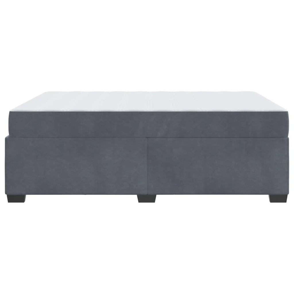 Struttura del letto Grigio scuro 140 x 200 cm Tessuto