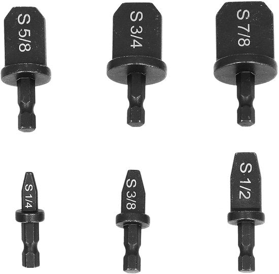 Set di Smeilatura con Manico a Sei Viti - Acciaio Inossidabile - 6 pezzi - Tecnica di Espansione di Tubi - Procedimento Meccanico - Piastra Smeilante Sma - Tecnica di Piastra Smeilante - Sma - Tecnica di Sma