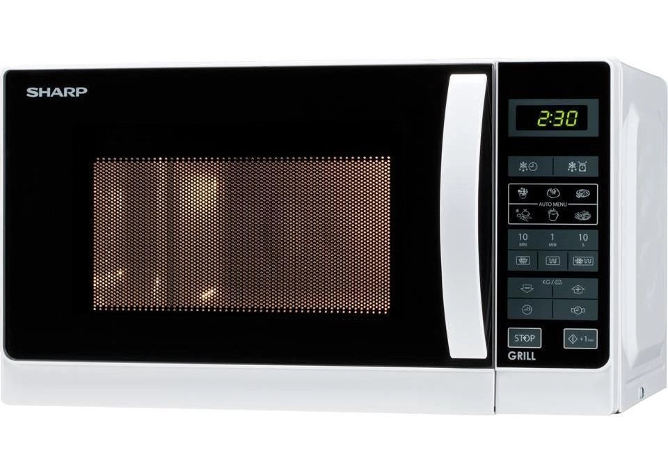 Sharp R-642 WW Superficie piana Microonde con grill 20 L 800 W Bianco