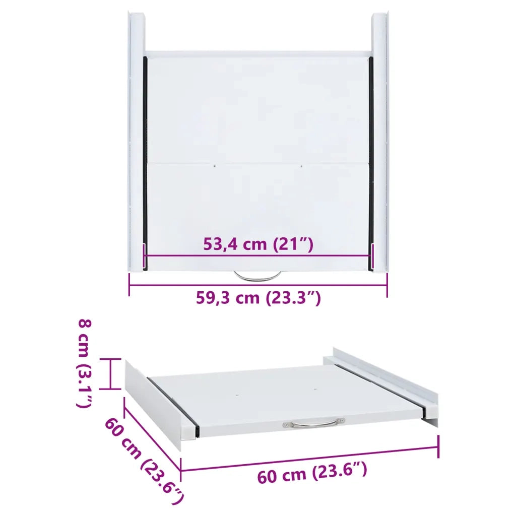 Kit Impilamento Supporto per Lavatrice con Ripiano Estraibile 50450