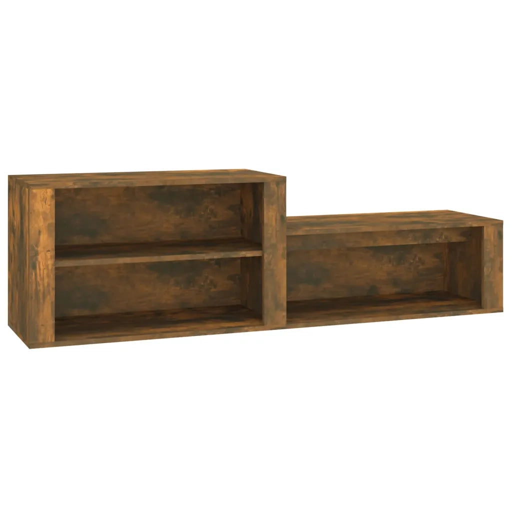 Scarpiera | Mobile per scarpe Rovere Fumo 150x35x45 cm in Legno Multistrato