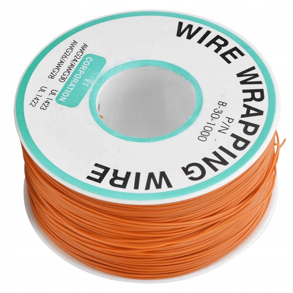 Cavo Kynar AWG 0.25mm Arancione 200m – Alta Qualità e Durata | Ø 0,6mm Isolamento PVC