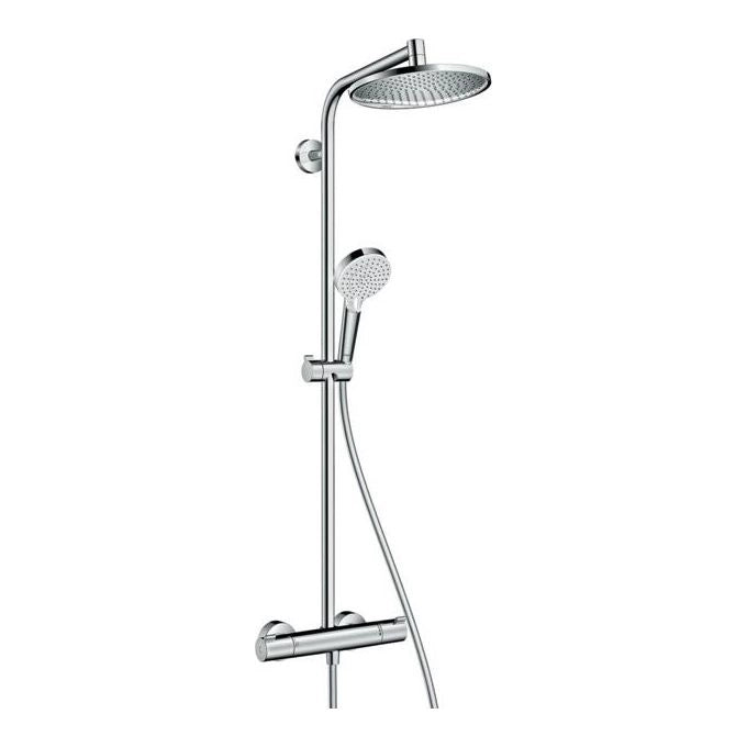 Hansgrohe 27267000 Crometta S Colonna Doccia Termostatica Soffione 240 mm Doccetta 2 Getti colore Cromo