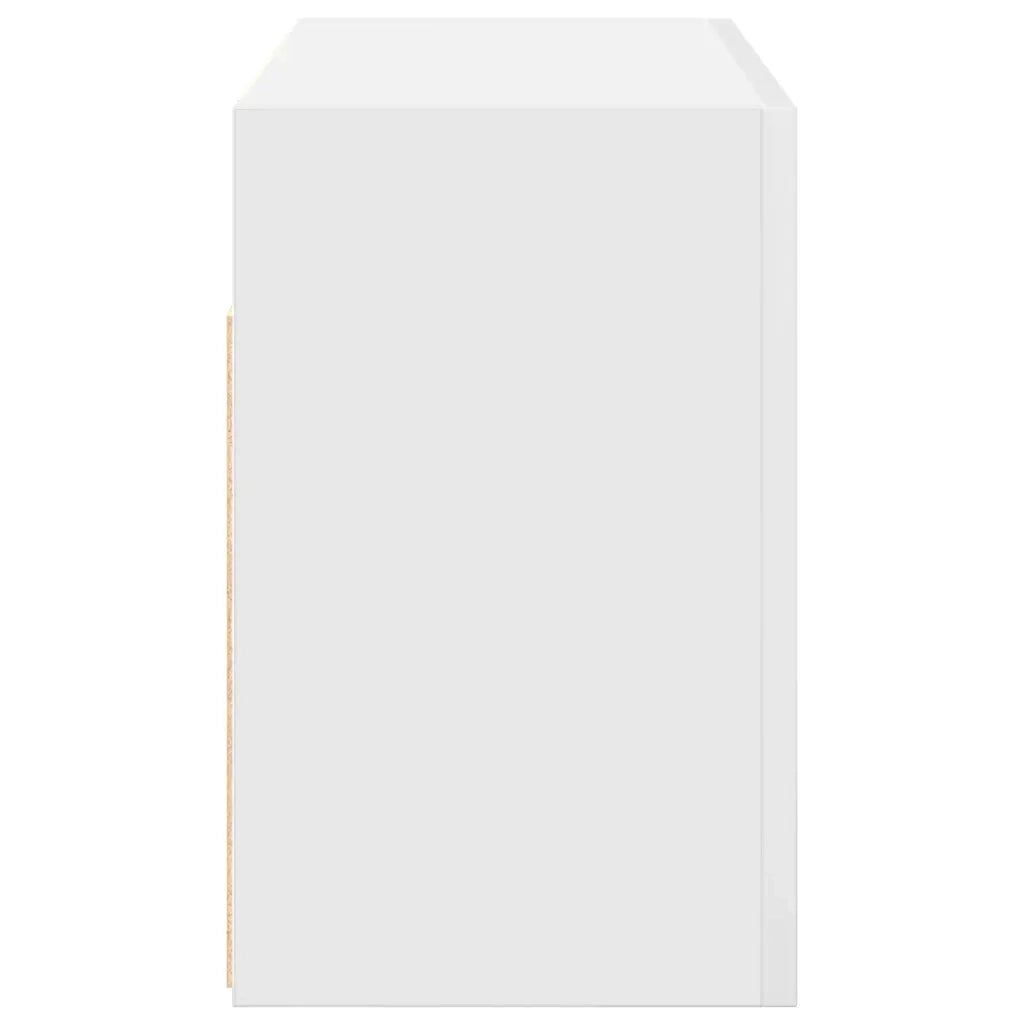 Mobile da Bagno a Parete Bianco 60x25x40cm in Legno Multistrato 860067