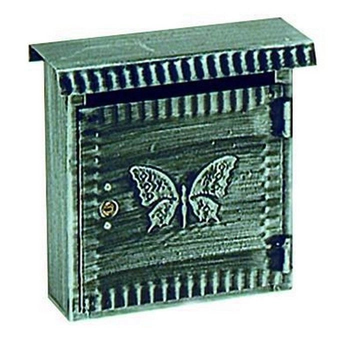 Vigor 27340-10 Fe-Battuto Cassetta Postale Piccola Antichizzata per Esterno 22x8x25 cm