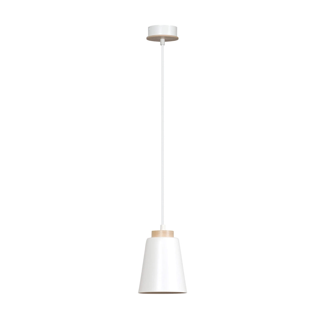 Lampada a sospensione Emibig Bolero bianca E27 Ø14cm