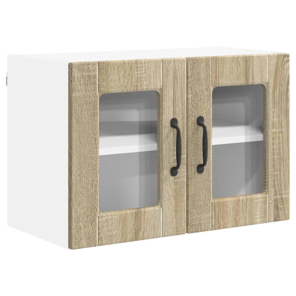 Mobile da cucina con porta 2 pz-Set di 2 Armadio da cucina Rovere Sonoma 60 x 31 x 40 cm 147314