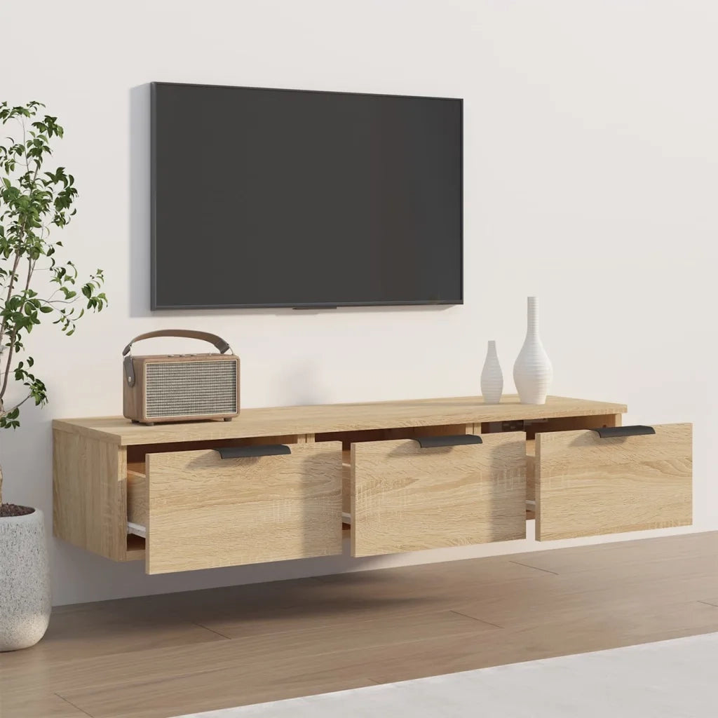 Armadietto a Muro Rovere Sonoma 102x30x20 in Legno Multistrato 811406
